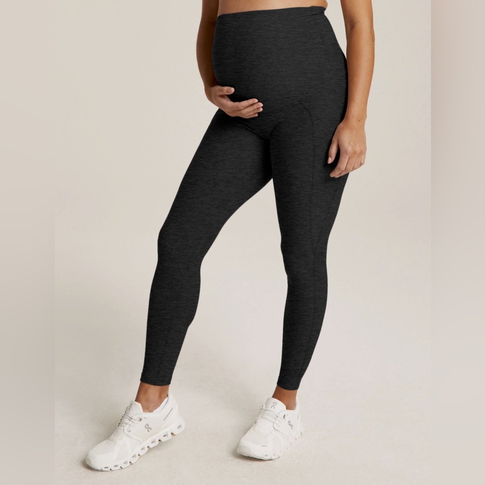 BEYOND YOGA x BEYOND THE BUMP 'Love the Bump Maternity POCKET Midi Leggings' - Picture 2 of 7